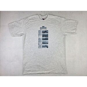 Vintage Ford Rogue Factory Tour Shirt Mens XL USA Made Thunderbird Mustang Coupe